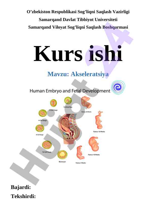 Akseleratsiya va rivojlanishda tashqi muhit