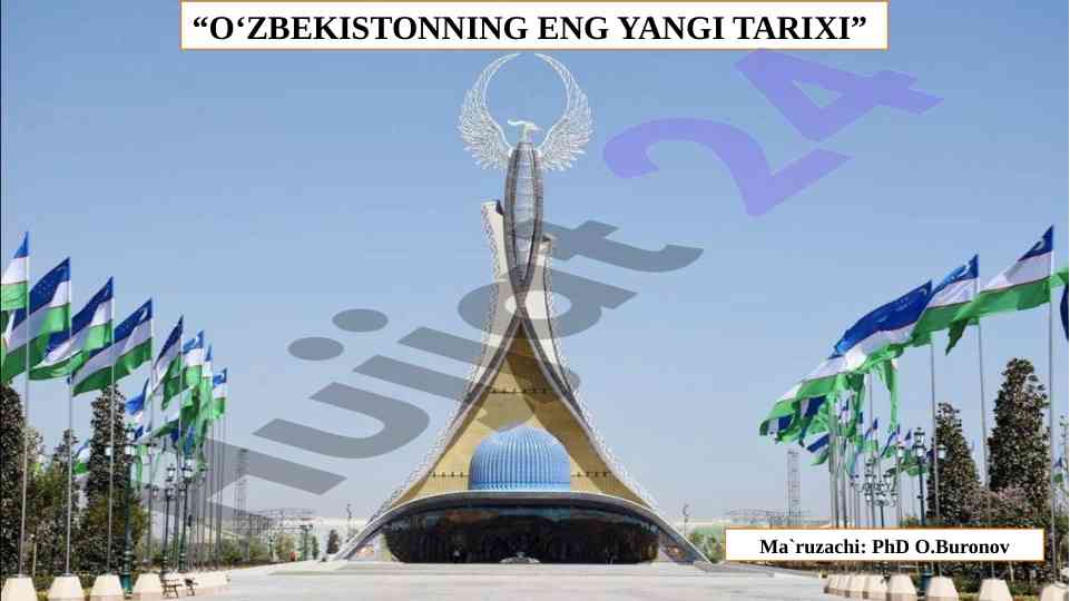 O‘zbekistonning eng yangi tarixi va hamkorlik aloqalari