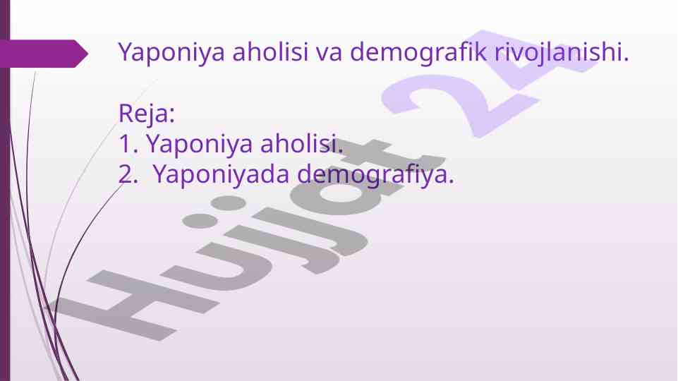 Yaponiya aholisi va demografik rivojlanishi