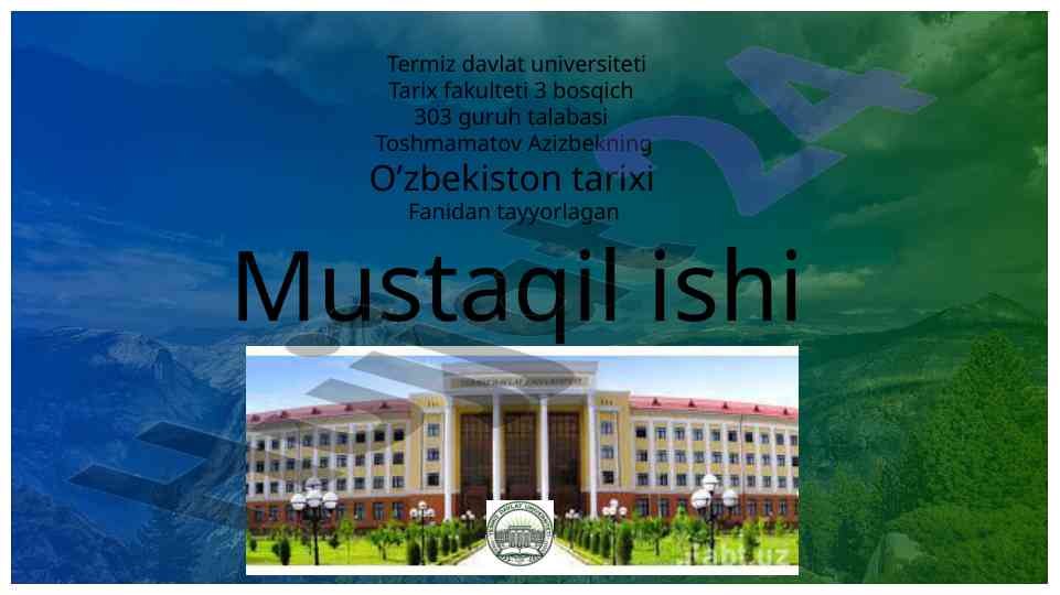 Turkiston muhtoriyati milliy davlatchilik tajribasi