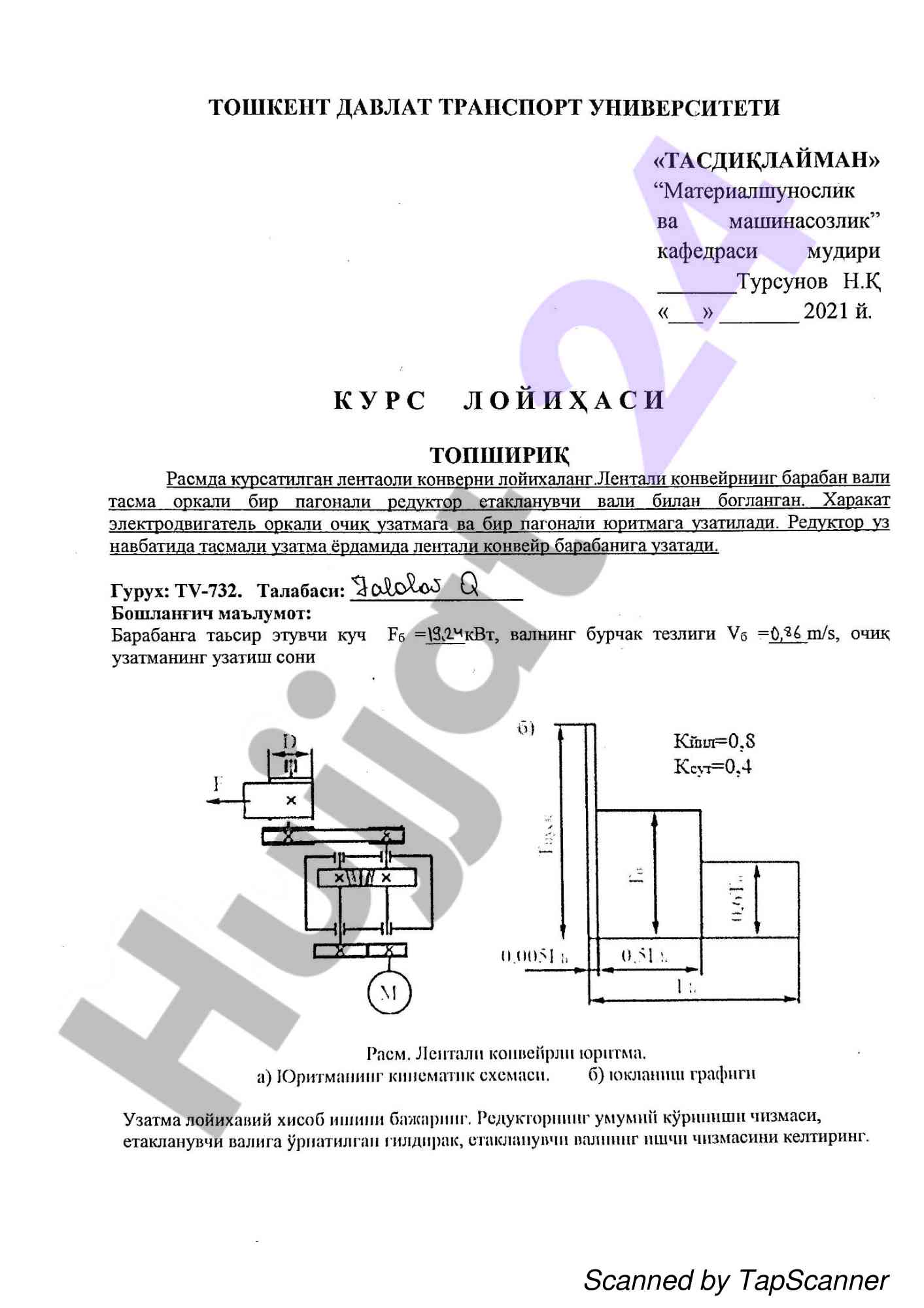 Scanned documentation overview using tapscanner