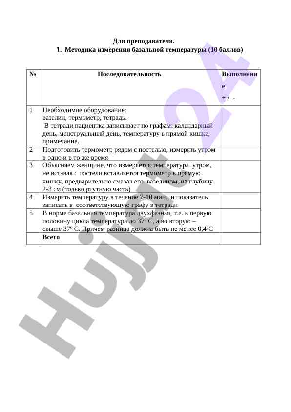 Baza temperaturasini o'lchash metodikasi