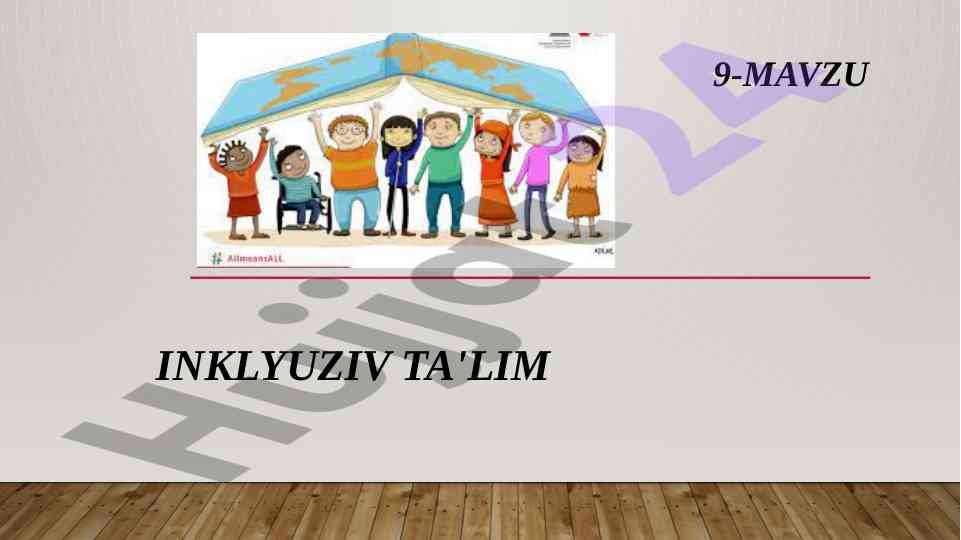 Inklyuziv ta'lim seminar mashg'ulotining tuzilishi