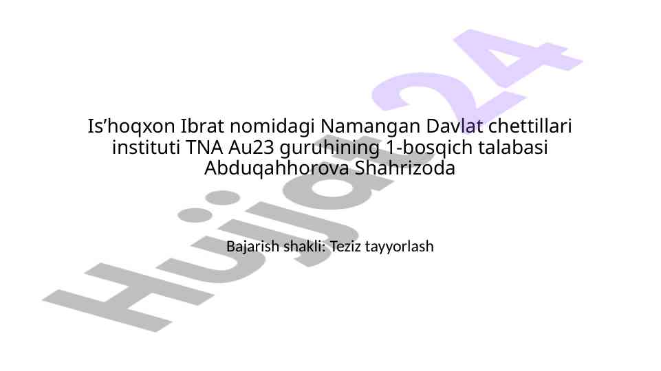 O'quvchilarda so'z turkumlarini o'rganish metodlari