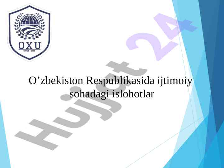 Ijtimoiy sozada islohotlar va ularning ta'siri