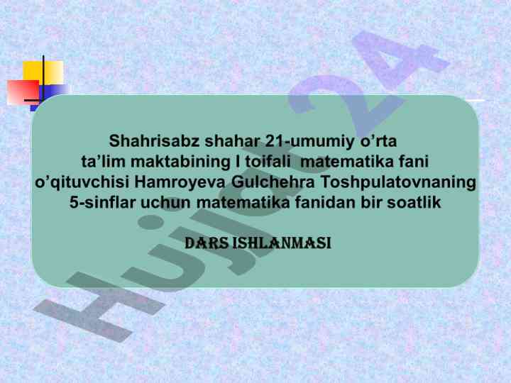Onli kasrlarni taqqoslash usullari va misollari