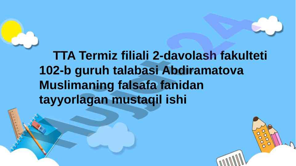 Bilim - inson maʼnaviy kamoloti omili