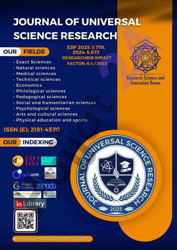 Journal of universal science research volume 2 issue 11