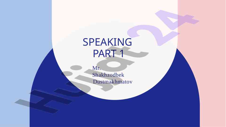High pressure speaking strategies part 1