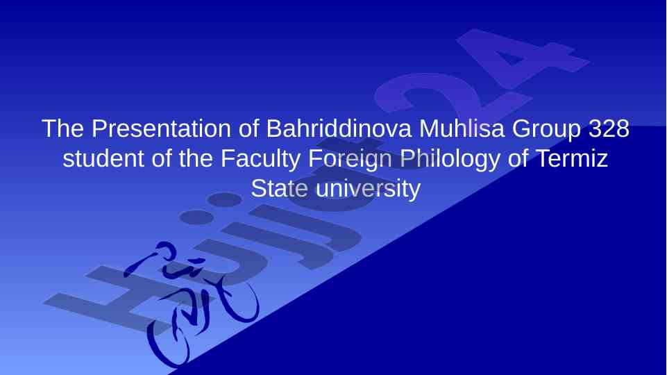 General information about germanic languages presentation