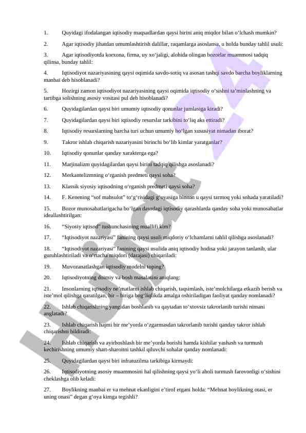 Iqtisodiy tahlilning asosiy usullari