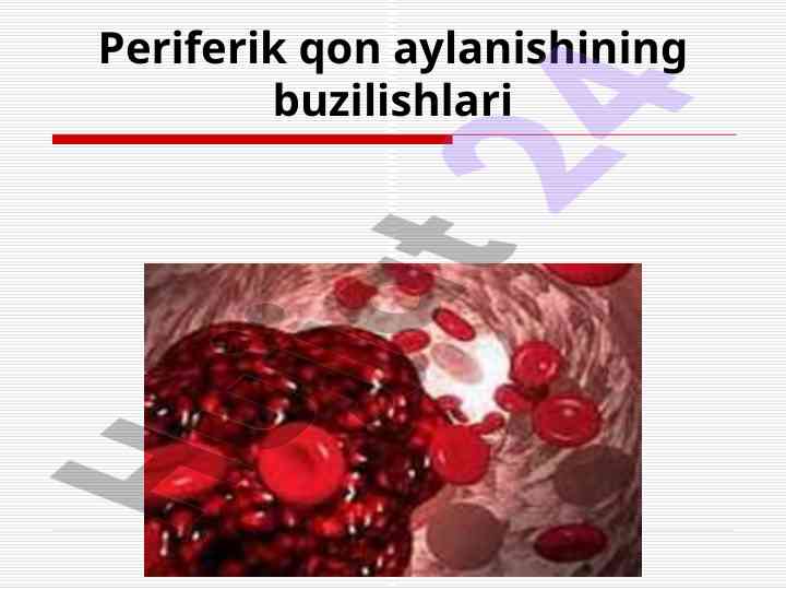 Periferik qon aylanishi buzilishlari va kompenatsiya