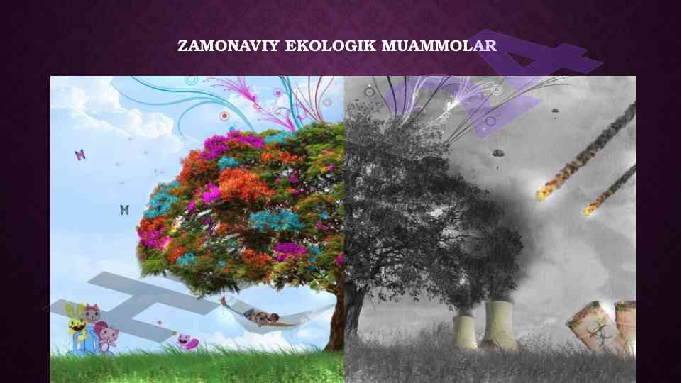Zamonaviy ekologik muammolar va ularning ta'siri