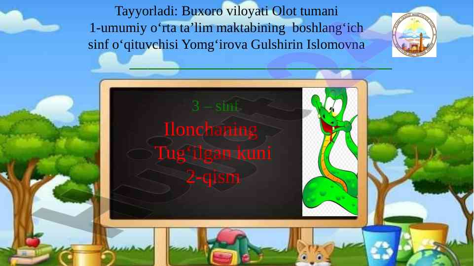 O‘tgan mavzuni mustahkamlash o‘yinlari