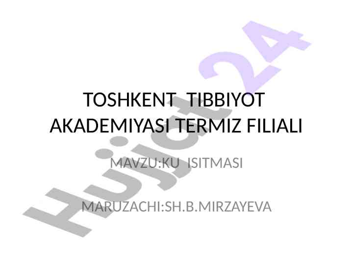 Ku isitmasi etiologiyasi va epidemiologiyasi