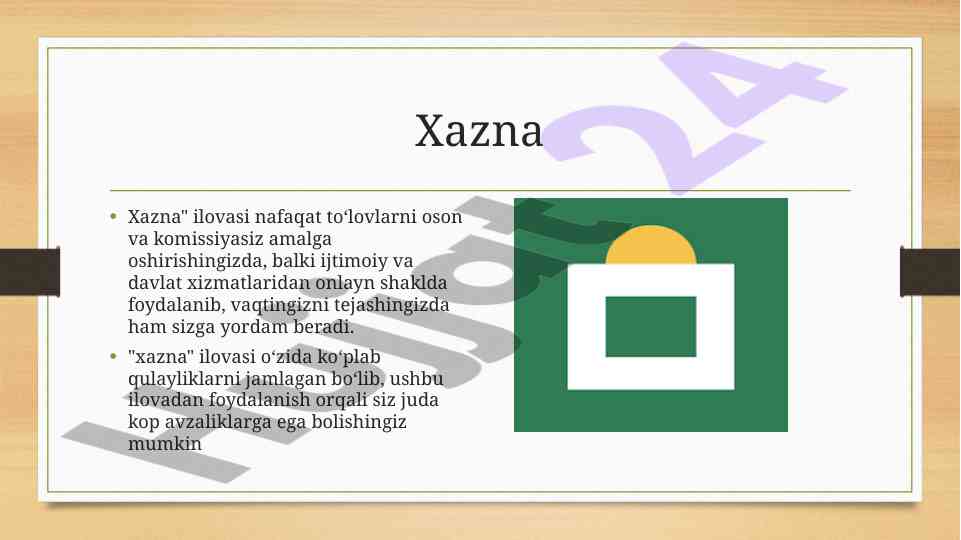 Xazna ilovasi: onlayn to‘lovlar va qulayliklar