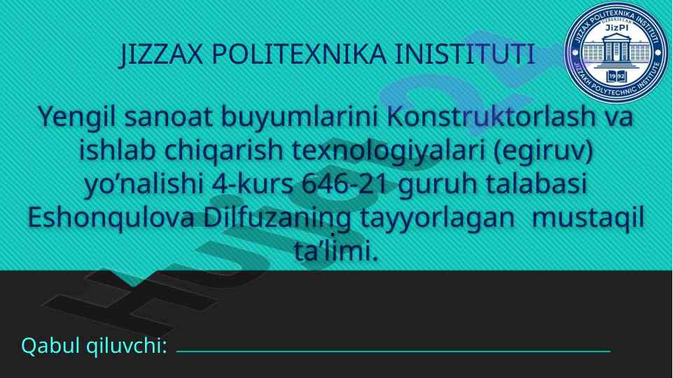 Metrologiya va standartlashtirish asoslari rivojlanishi