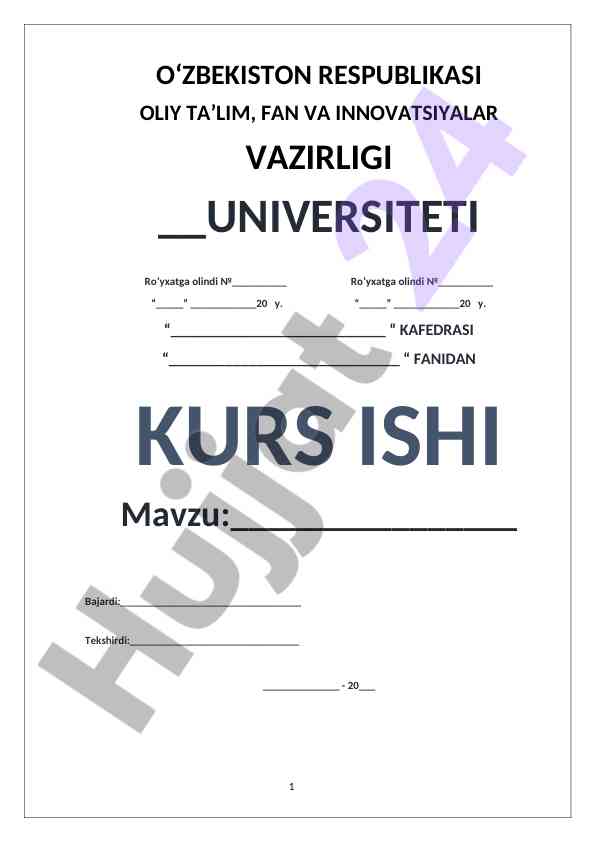 KORXONANI BOSHQARISH TIZIMINI TAHLIL QILISH