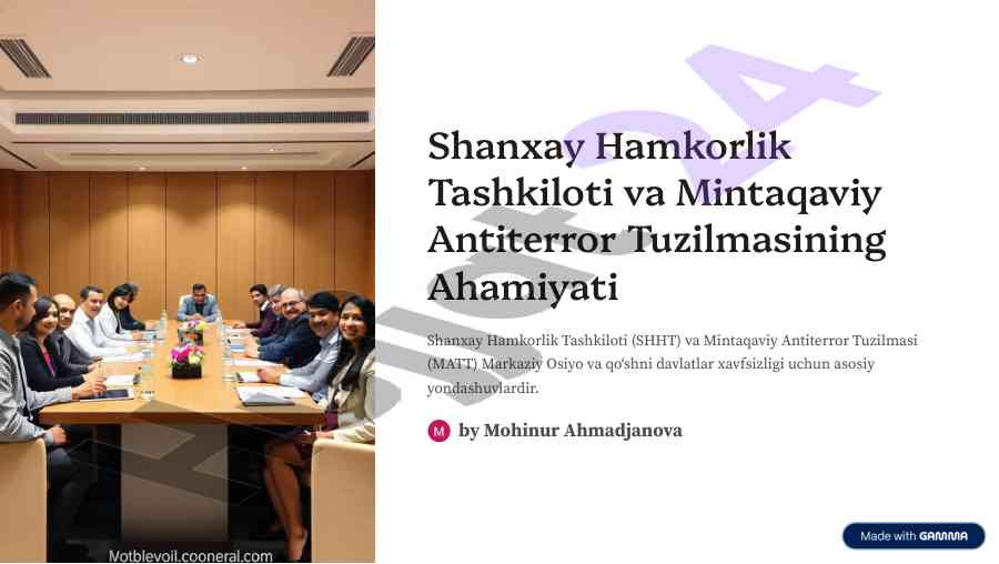 Shanxay hamkorlik tashkiloti va mintaqaviy antiterror