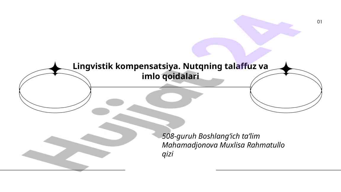 Lingvistik kompensatsiya tushunchasi va turlari