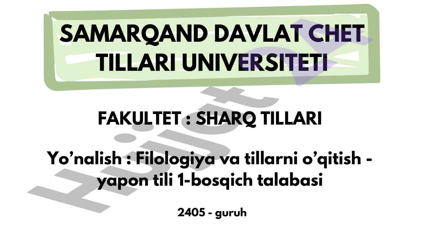O‘zbek tili amaliy grammatikasini o‘rganish
