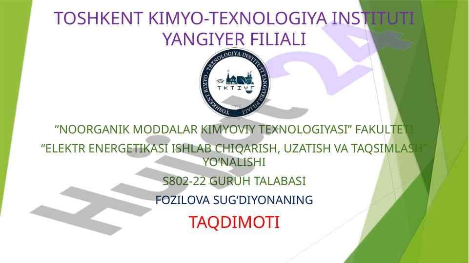 Metrologiya to‘g‘risida o‘zbekiston qonuni