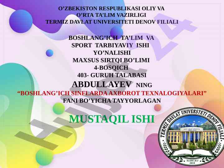 Talim texnologiyalarining tuzilishi tushuntirish