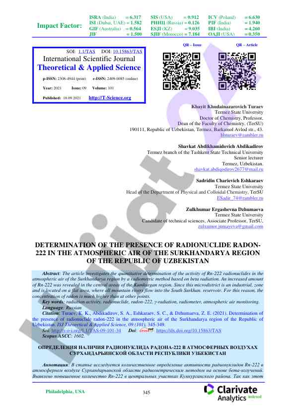 Impact factor analysis of scientific journals worldwide