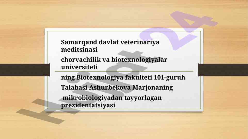 Trichoderma zambrug’i biologiyasi tadqiqoti