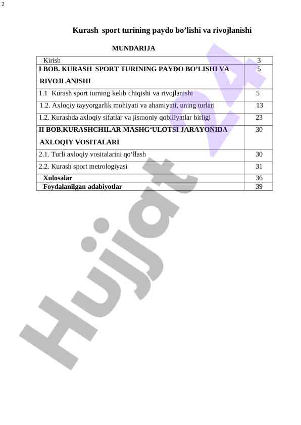 Kurash Sport Turining Paydo Bo'lishi Va Rivojlanishi
