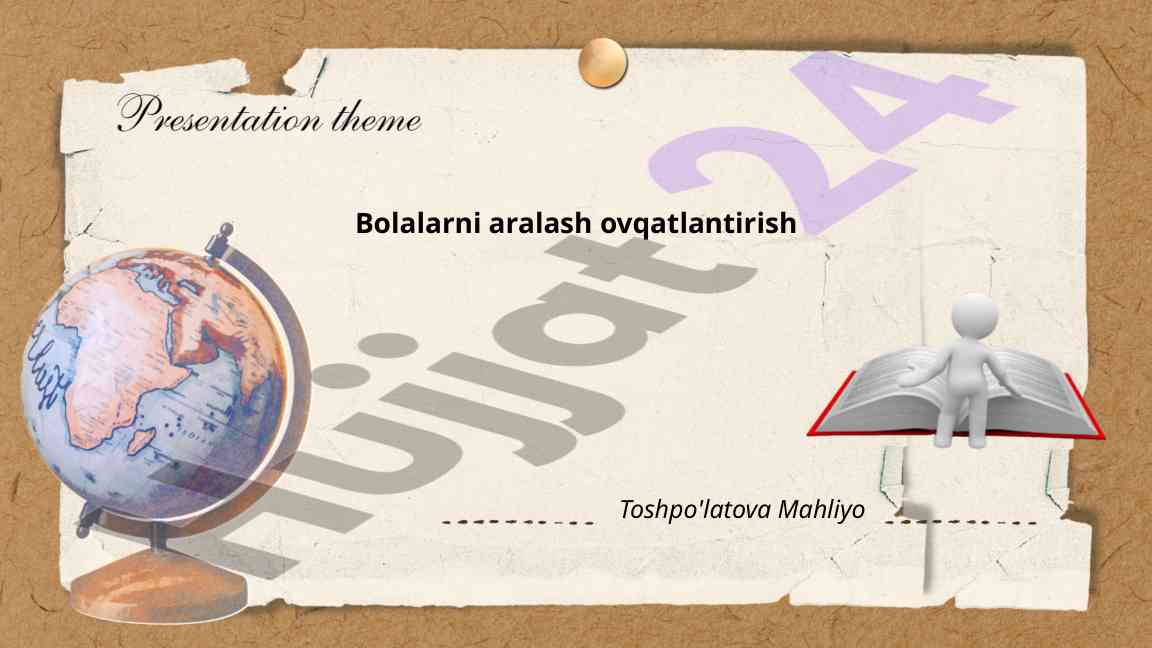Bolalarni aralash ovatlantirishning maqsadi
