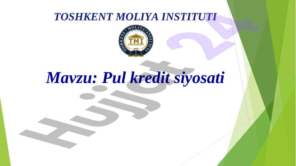 Pul kredit siyosati va barqaror iqtisodiy o‘sish