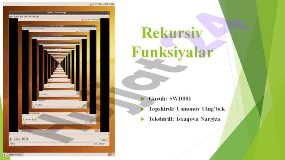 Rekursiv funksiyalarni o‘rganish c++ dasturlashda