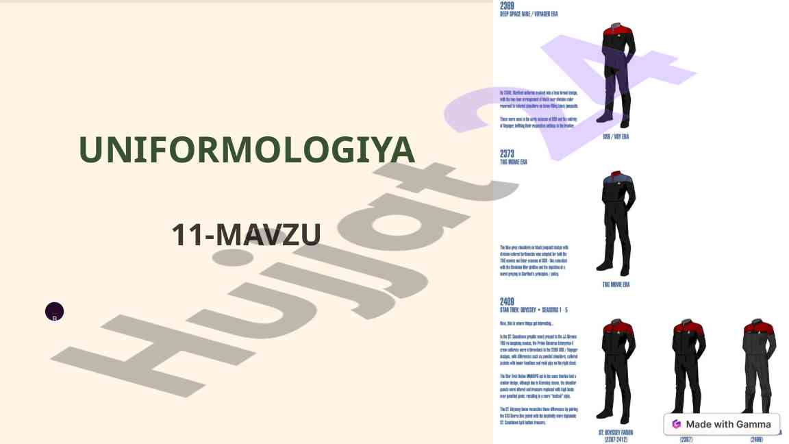 Uniformologiya tarixi va ahamiyati
