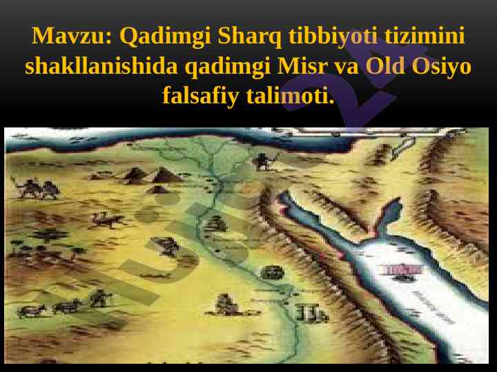 Qadimgi sharq tibbiyoti va falsafiy talimot
