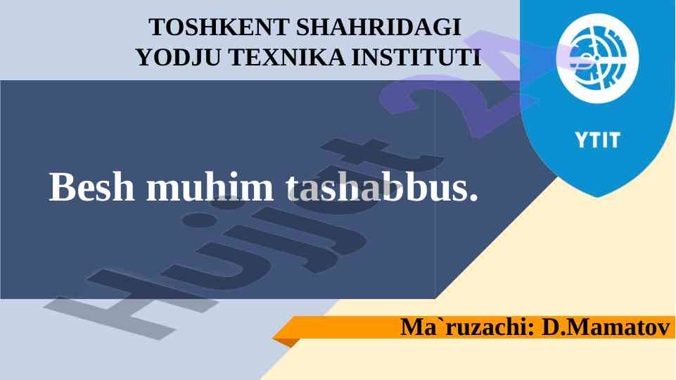 O‘zbekiston respublikasi prezidentining 5 muhim tashabbusi