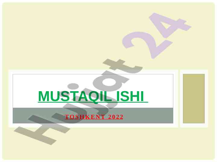 O‘zbekiston milliy havfsizligini ta’minlash ishlari