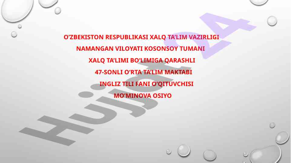 Comparison of education systems in uzbekistan and britain