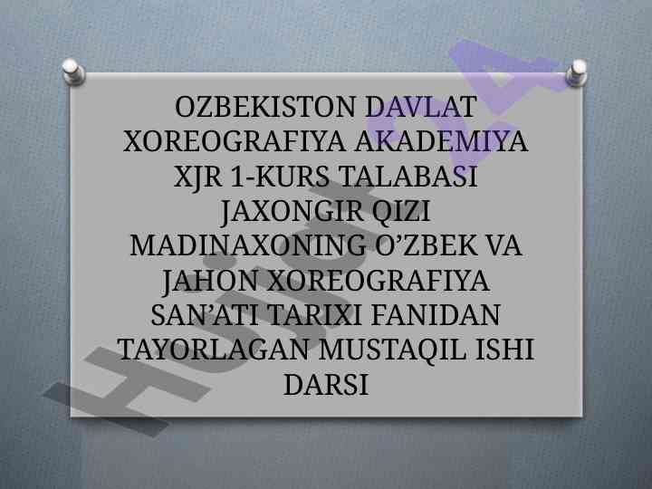 Romeo va juliet baleti haqida mustaqil ish