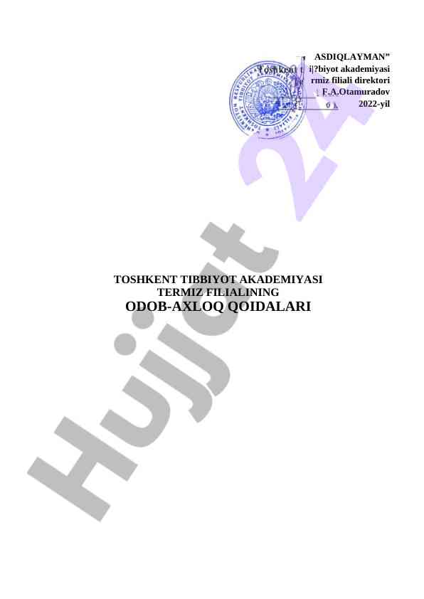 Odob-axloq qoidalari va ta'lim tizimi