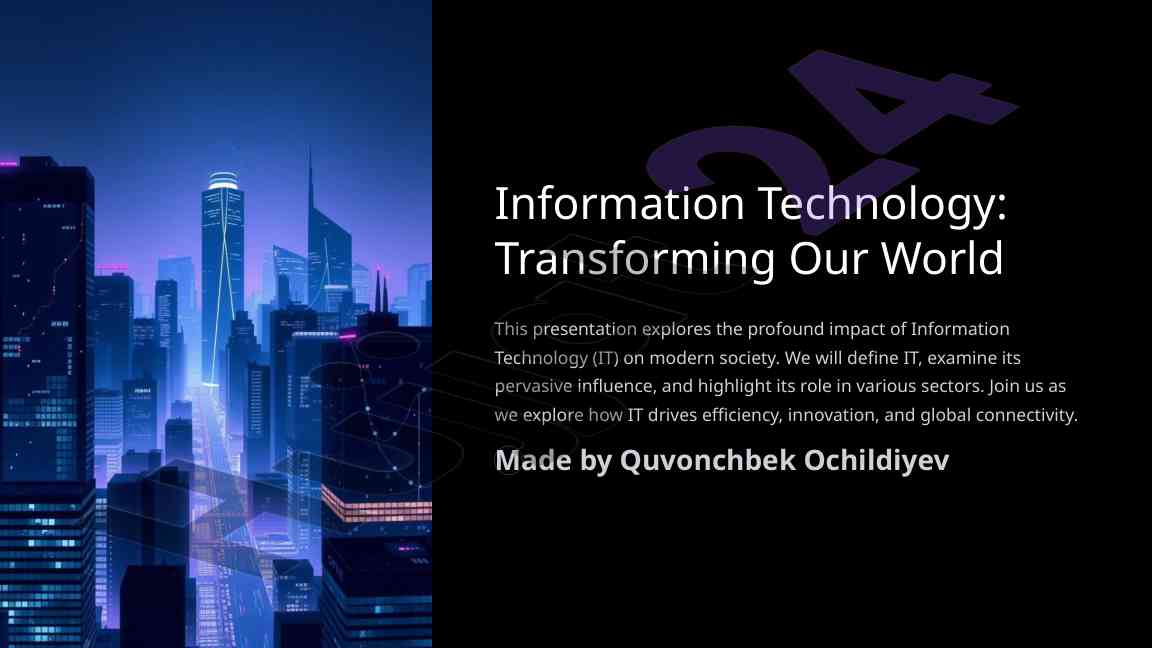 Information technology transforming society impact