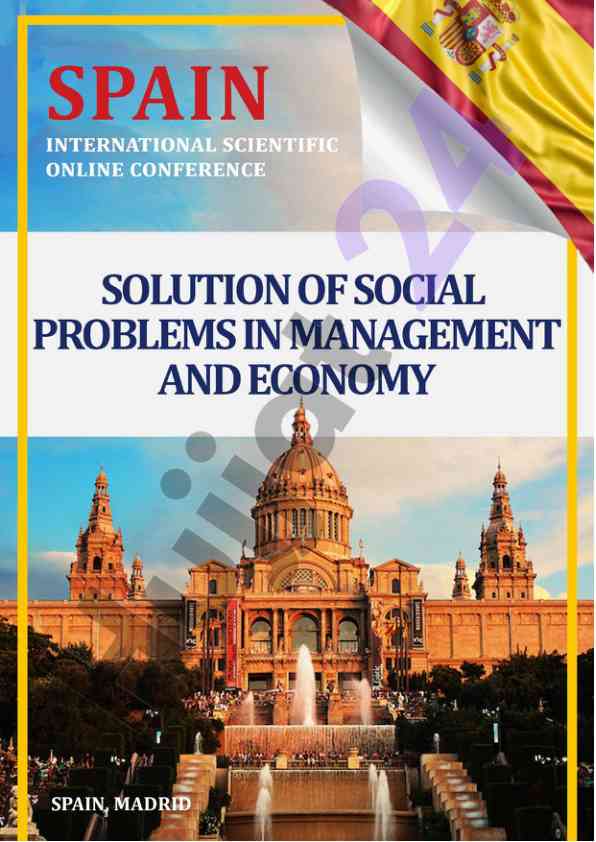 Solution of social problems in management and economy