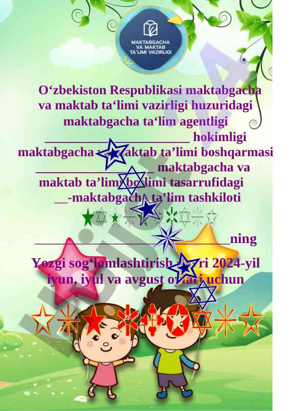 Yozgi Sog‘lomlashtirish Davrida Tibbiy Tavsiyalar