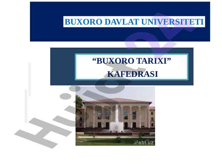 O‘zbekistondagi iqtisodiy islohotlar va bozor munosabatlari
