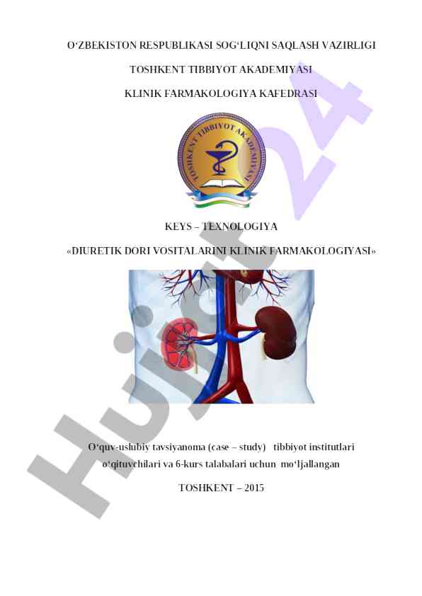 Klinik farmakologiya asosida diuretik dori vositalar