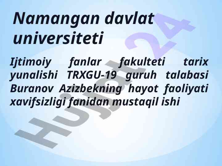 Elektr tokining ta’siri va himoya choralari