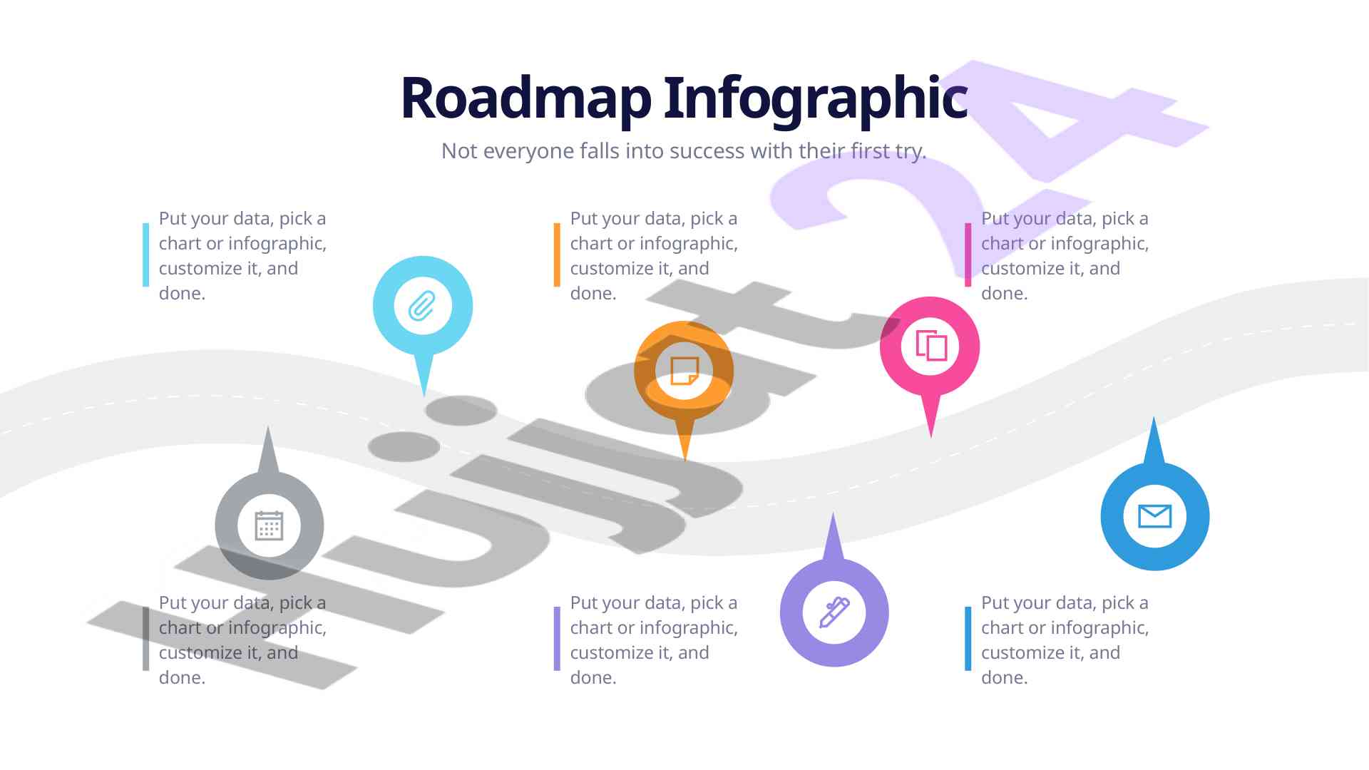 Roadmap infographic customization techniques