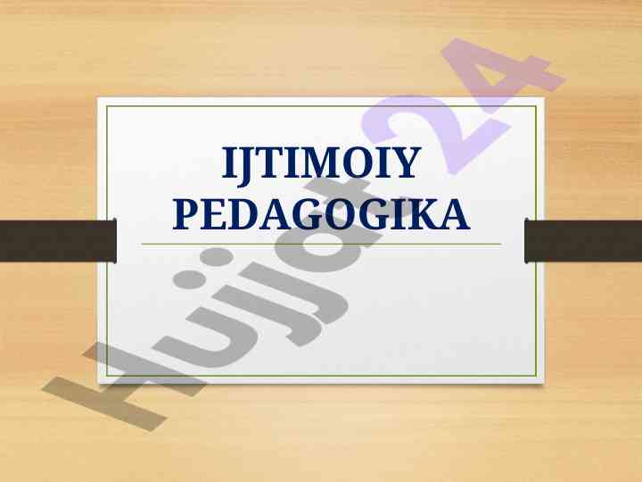 Voyaga yetmaganlar jinoyatchiligi va tarbiyaviy muassasalar