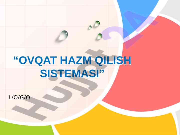 Ovqat hazm qilish tizimlari va savollar