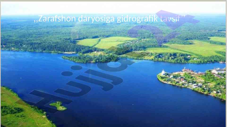 Zarafshon daryosining gidrografik tavsifi